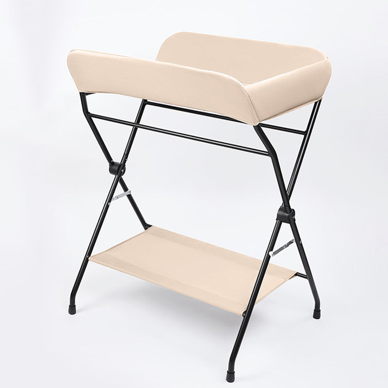 Modern Changing Table Metal Portable Baby Changing Table with Shelf