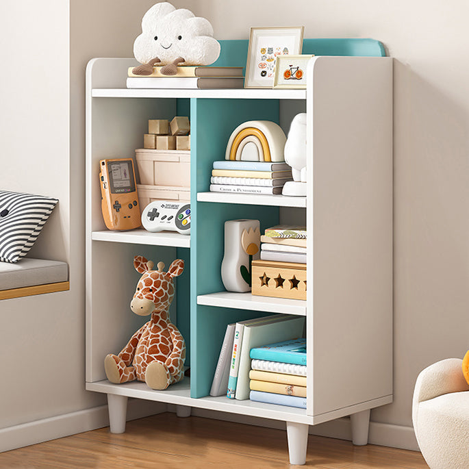 Contemporary Closed Back Bookshelf Freestanding Standard Bookcase