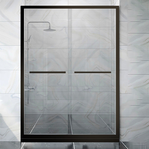 Semi Frameless Shower Door Tempered Double Sliding Shower Doors