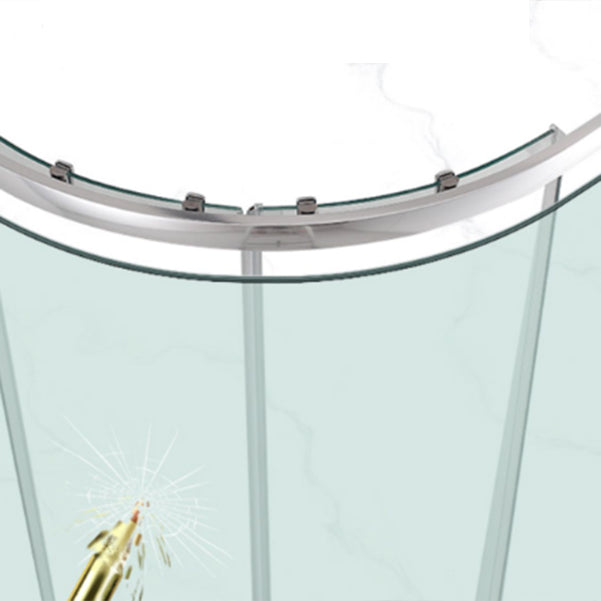 Semi Frameless Shower Door Tempered Double Sliding Shower Bath Door