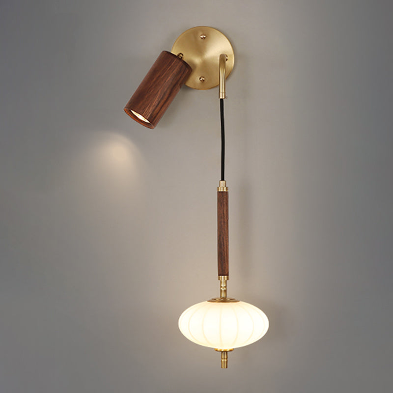 Modernism Wooden Wall Mounted Sconce Brown Wall Light for Foyer