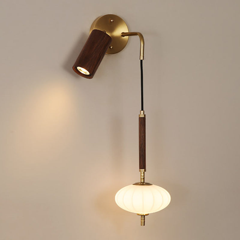 Modernism Wooden Wall Mounted Sconce Brown Wall Light for Foyer