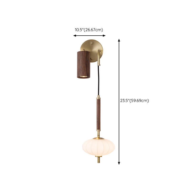 Modernism Wooden Wall Mounted Sconce Brown Wall Light for Foyer