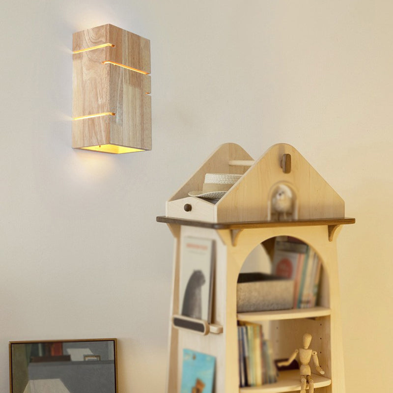 Modern Style Wall Lamp Wooden Wall Sconce Lighting for Bedroom