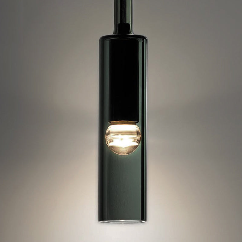 Metal Modern Wall Sconce Cylinder Shape Wall Light with Crystal Shade for Bedroom
