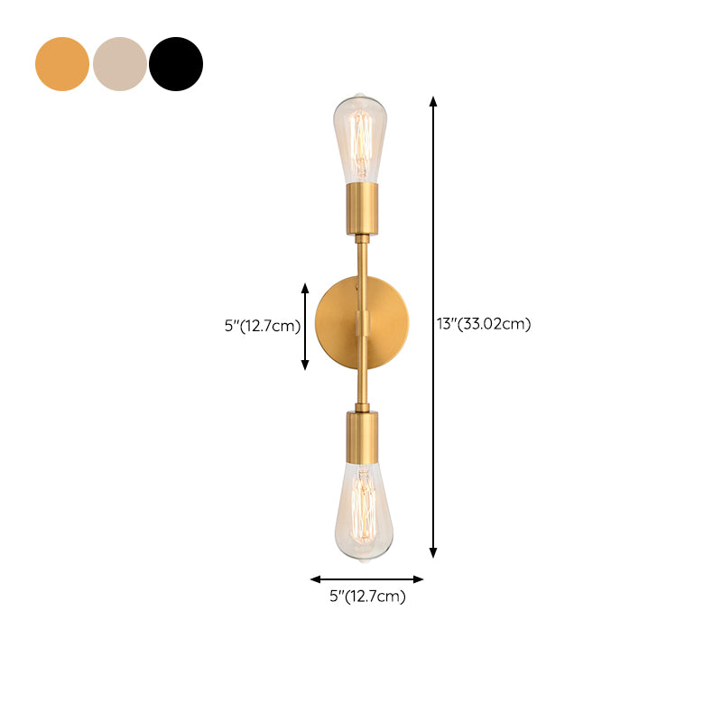 Modern 2-Light Bathroom Vanity Light Black/Golden/Nickle Bath Bar