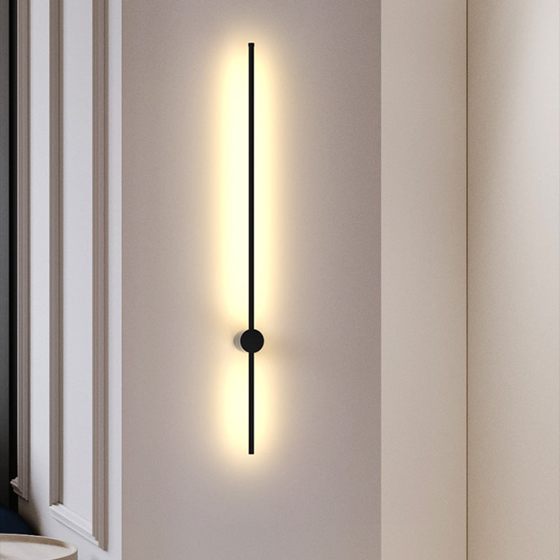 Metal Modern Wall Sconce LED Linear Shape Vanity Lamp with Acrylic Shade for Bathroom