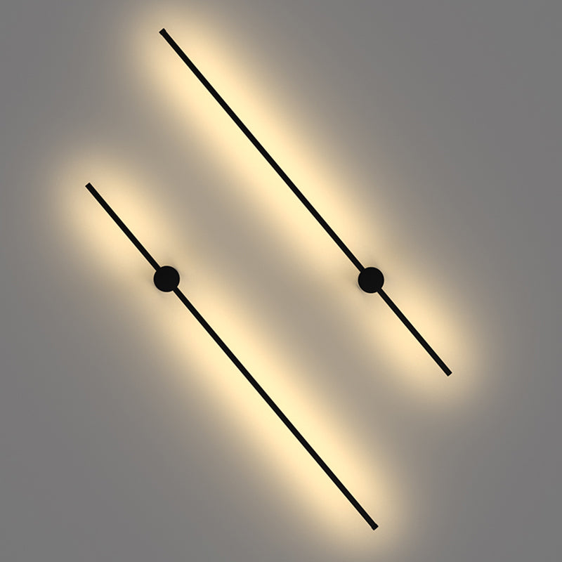 Metal Modern Wall Sconce LED Linear Shape Vanity Lamp with Acrylic Shade for Bathroom