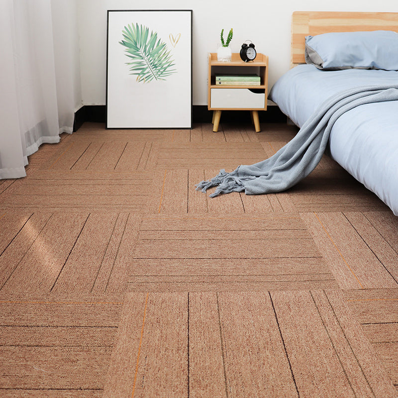 Modern Carpet Floor Tile Self Adhesive Level Loop Stain Resistant Carpet Tile