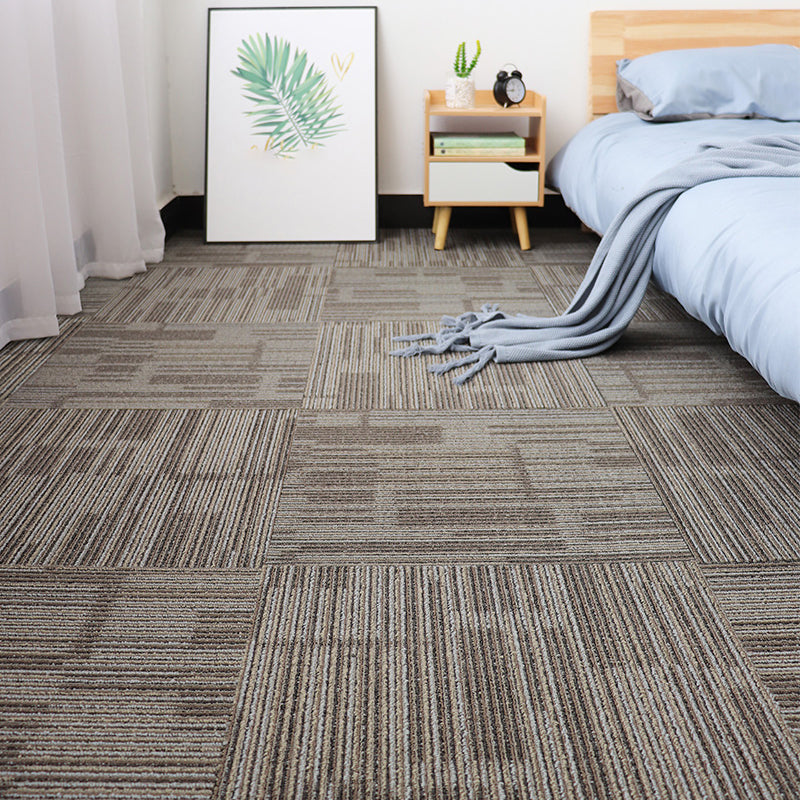 Modern Carpet Floor Tile Self Adhesive Level Loop Stain Resistant Carpet Tile