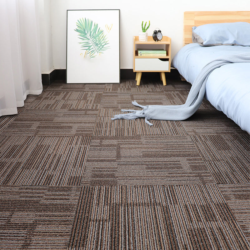 Modern Carpet Floor Tile Self Adhesive Level Loop Stain Resistant Carpet Tile