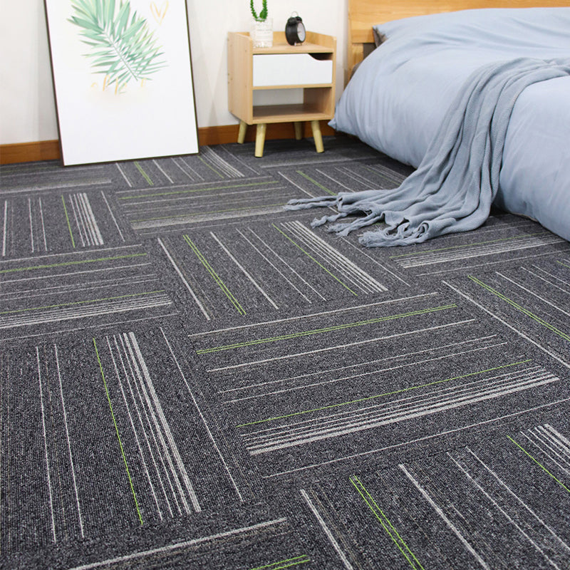 Modern Carpet Floor Tile Self Adhesive Level Loop Stain Resistant Carpet Tile