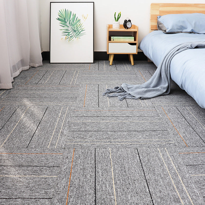 Modern Carpet Floor Tile Self Adhesive Level Loop Stain Resistant Carpet Tile