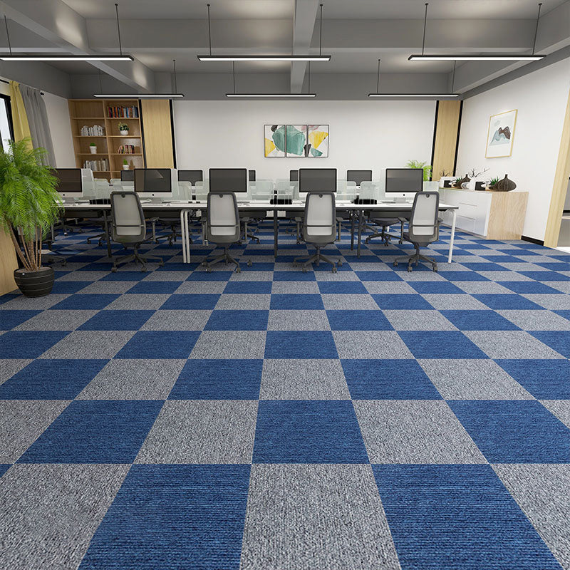 Carpet Tiles Solid Color Stain Resistant Multi Level Loop Indoor Carpet Tiles