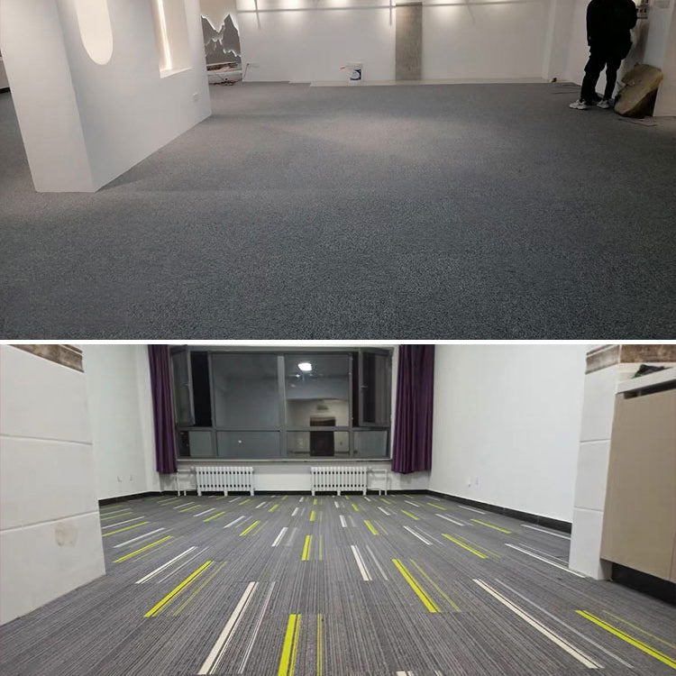 Modern Carpet Floor Tile Adhesive Tabs Level Loop Odor Resistant Carpet Tiles