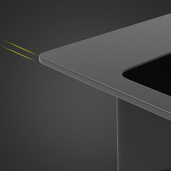 Kitchen Sink Ceramic Rectangular Faucet Pull-out Black Kitchen Sink