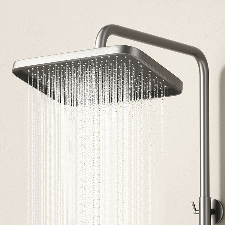 Shower Set Grey Shower Arm Swivel Showerhand Wall Mounted Shower Set