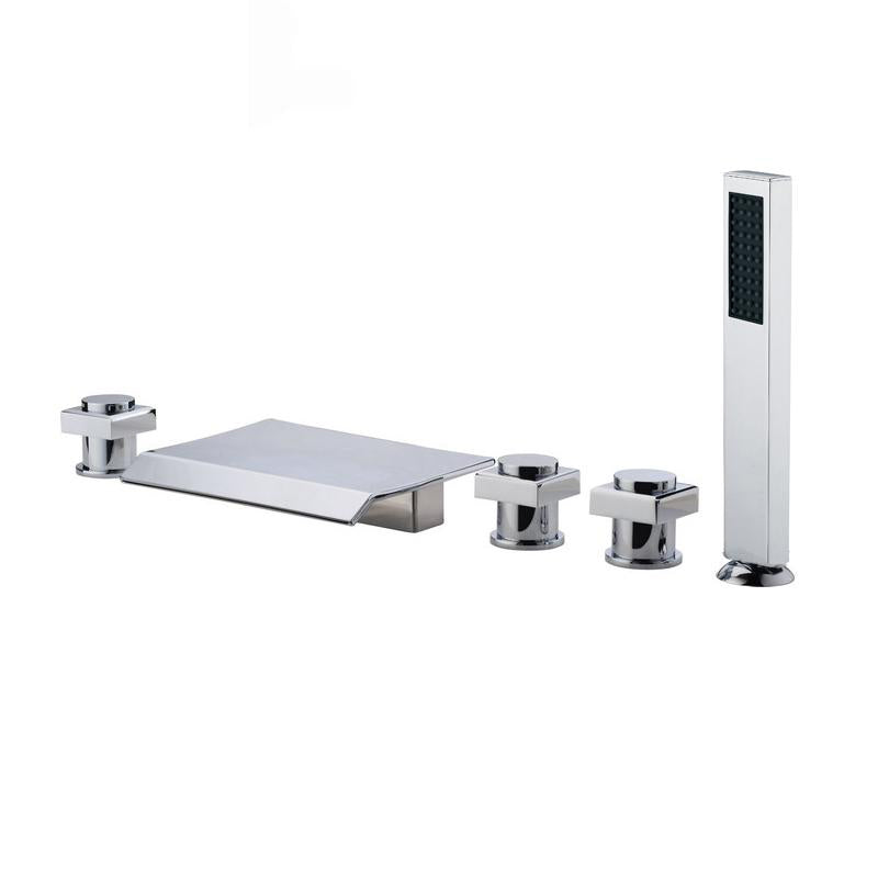 Modern Bathroom Faucet Low Arc Pure Color Wall Mounted Bathroom Sink Fauce