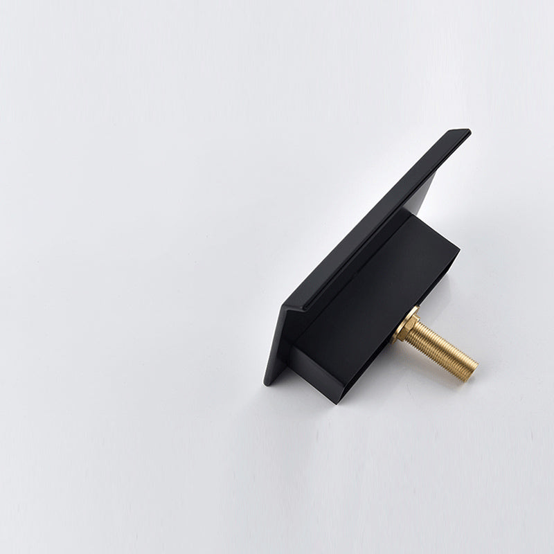 Modern Bathroom Faucet Low Arc Pure Color Wall Mounted Bathroom Sink Fauce