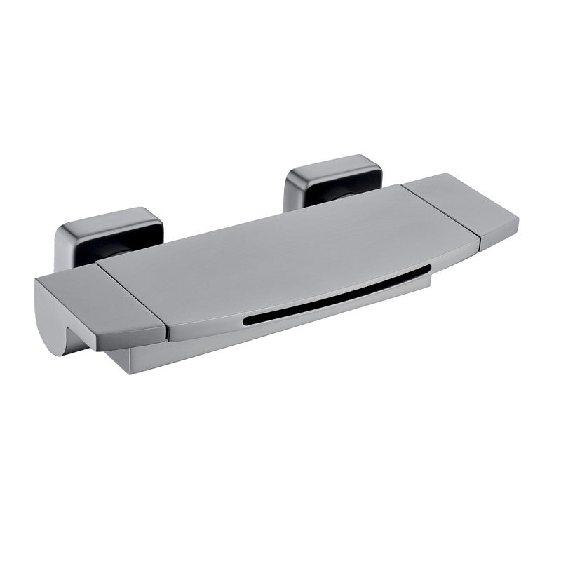 Waterfall Bathtub Faucet Wall Mounted Bathroom Faucet with Two Handle