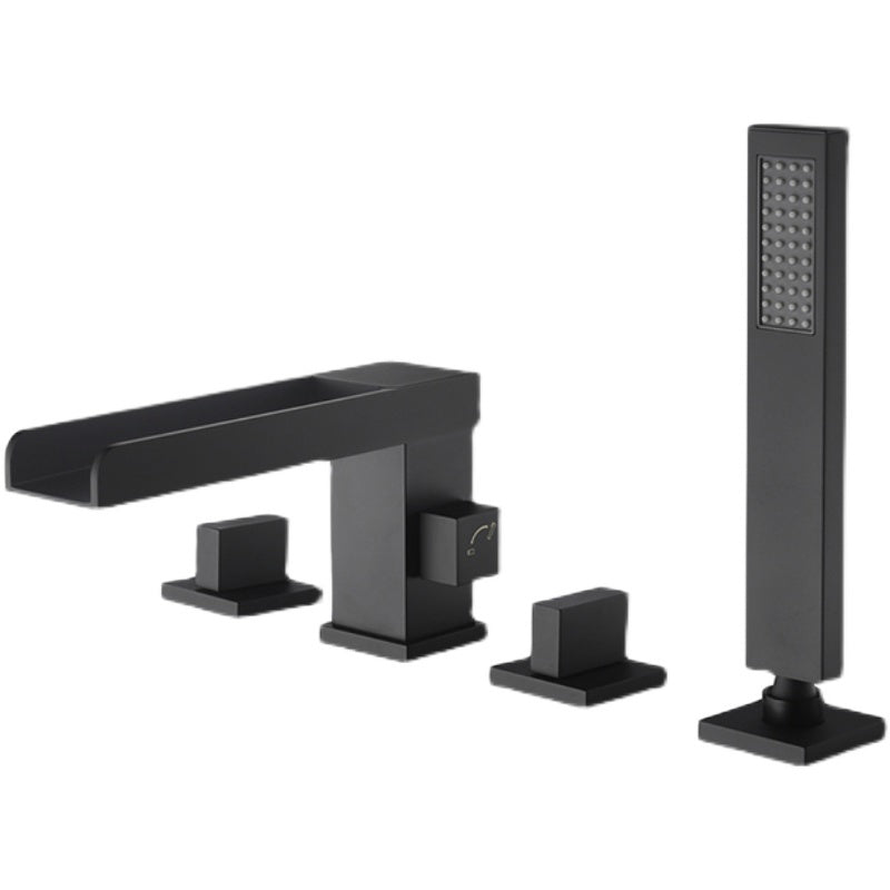 Modern Bathtub Faucet Solid Color Deck Mount Roman Tub Faucets
