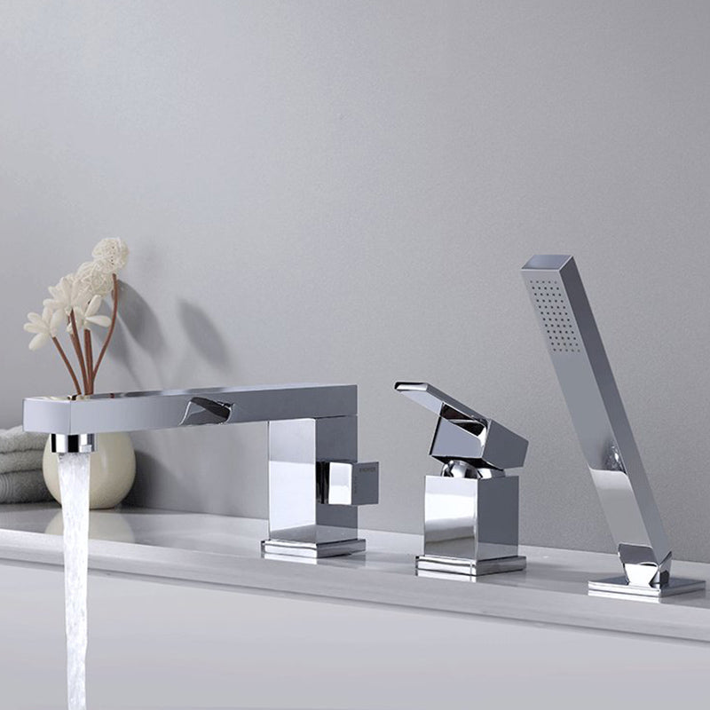 Modern Bathtub Faucet Solid Color Deck Mount Roman Tub Faucets