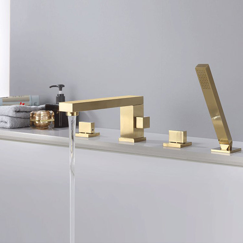 Modern Bathtub Faucet Solid Color Deck Mount Roman Tub Faucets
