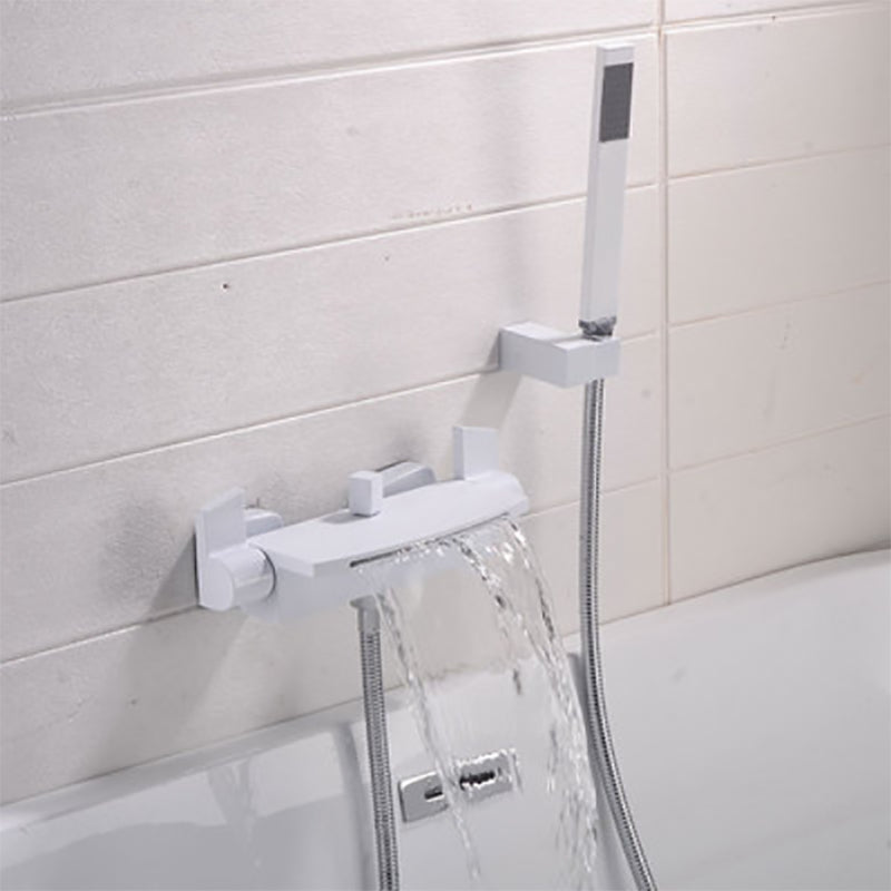 Bath Faucet Trim Solid Color Wall Mounted Waterfall Bathroom Faucet