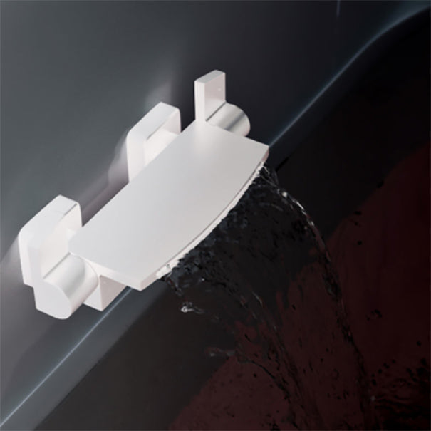 Bath Faucet Trim Solid Color Wall Mounted Waterfall Bathroom Faucet