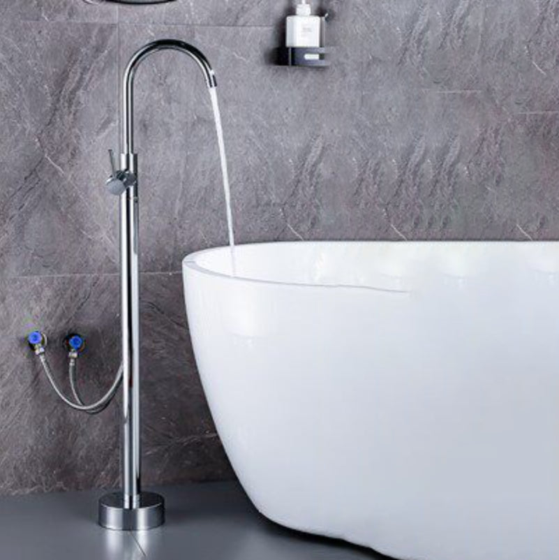 Modern Freestanding Bathtub Metal Faucet Freestanding Tub Faucet