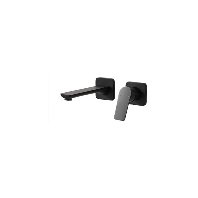 Lever Single-Handle Wall Mounted Modern Low Arc Metal Wall Mount