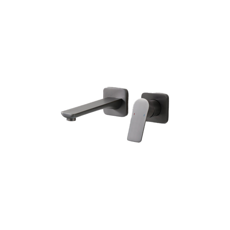 Lever Single-Handle Wall Mounted Modern Low Arc Metal Wall Mount