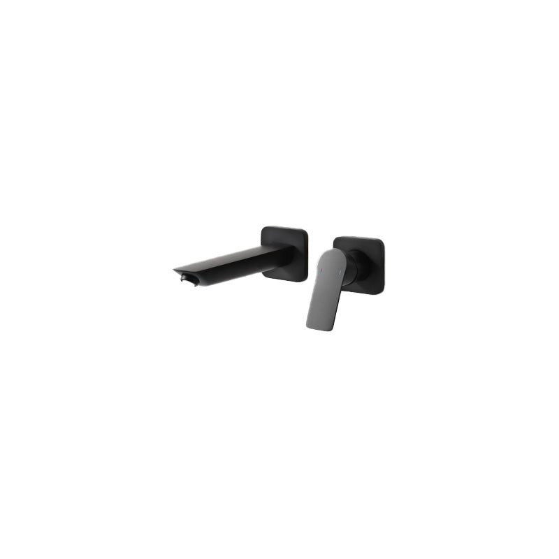 Lever Single-Handle Wall Mounted Modern Low Arc Metal Wall Mount