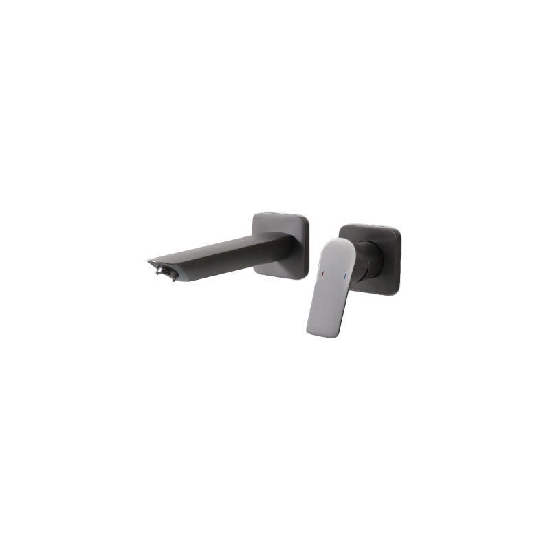 Lever Single-Handle Wall Mounted Modern Low Arc Metal Wall Mount