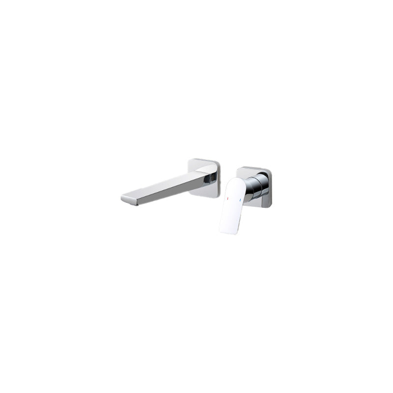 Lever Single-Handle Wall Mounted Modern Low Arc Metal Wall Mount