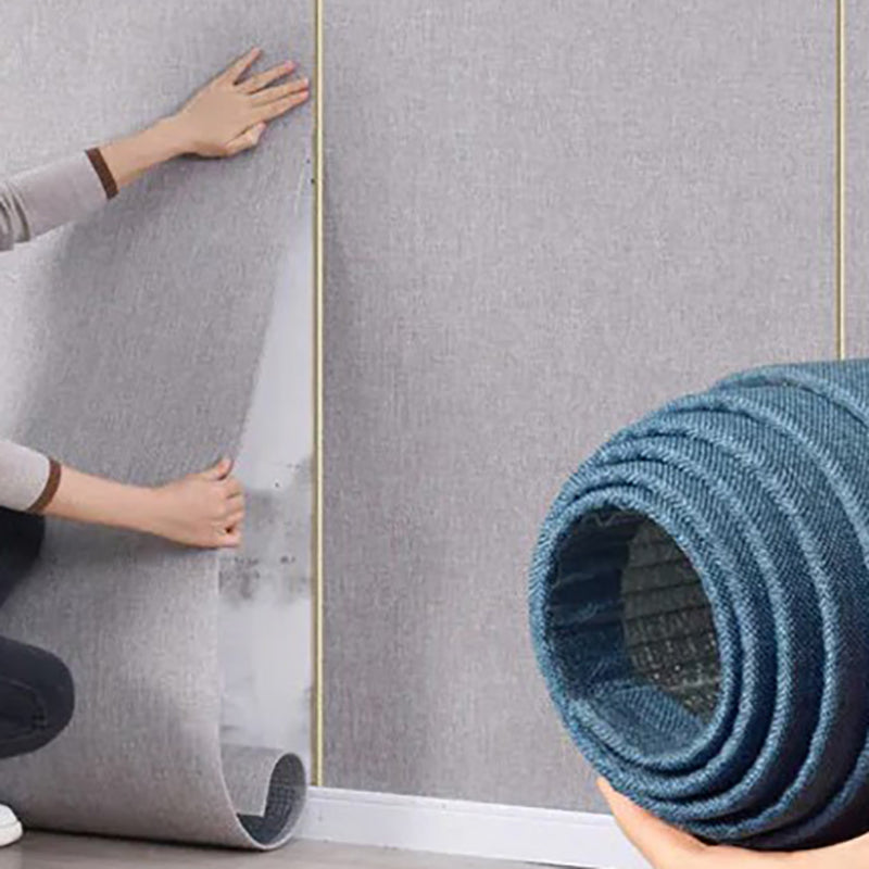 Contemporary Wall Tile Solid Color Waterproof Peel and Press Wall Access Panel