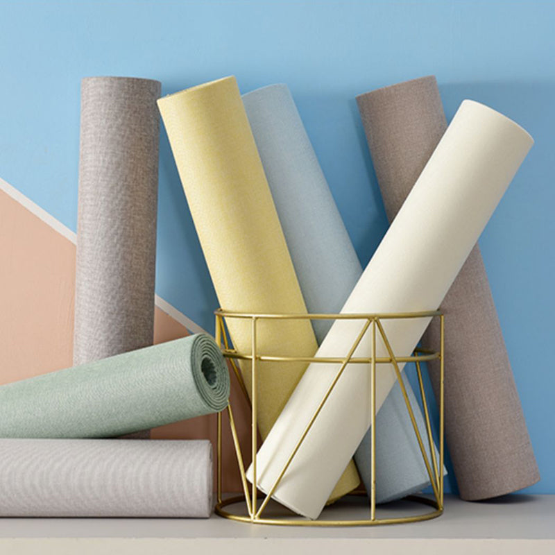 Modern Backsplash Panels Waterproof Solid Color Peel and Stick Wall Paneling