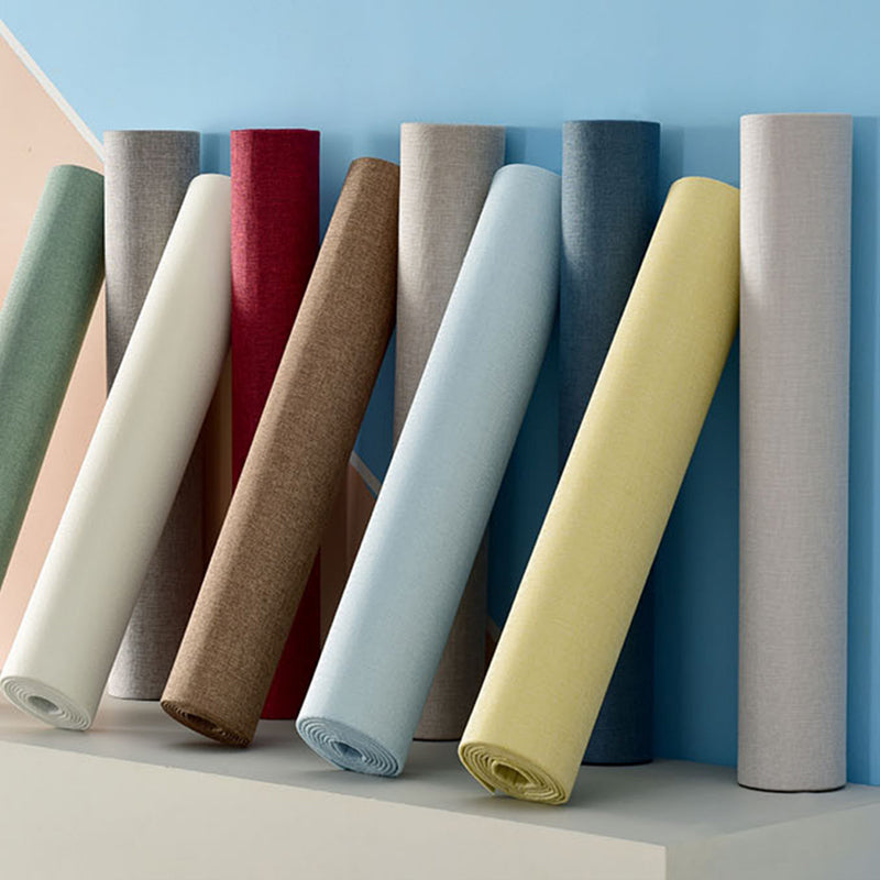 Modern Backsplash Panels Waterproof Solid Color Peel and Stick Wall Paneling