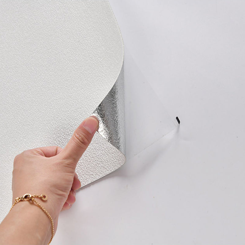 Modern Backsplash Panels Waterproof Solid Color Peel and Stick Wall Paneling