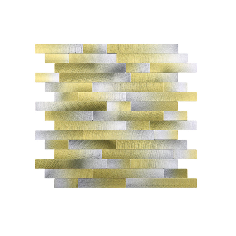 Waterproof Peel & Stick Subway Tile Square Shape Subway Tile Wallpaper