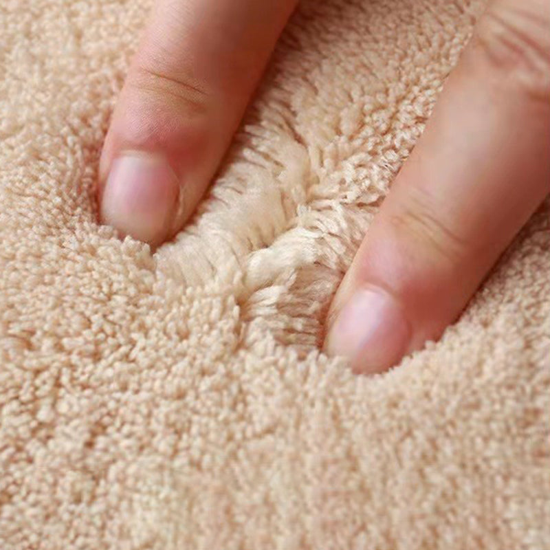 Purple Casual Rug Polyester Pure Color Rug Washable Rug for Home Decor