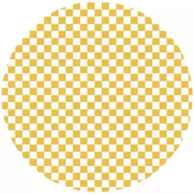 Brown Modern Rug Polyester Check Pattern Rug Washable Rug for Home Decor