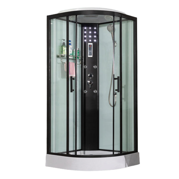 Tempered Easy Clean Glass Glass Tub & Shower Kit Double Sliding Shower Stall