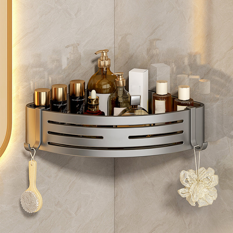 3 Piece Bathroom Accessory Set Contemporary Aluminum Bath Shelf
