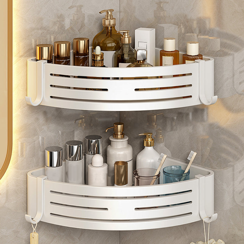 3 Piece Bathroom Accessory Set Contemporary Aluminum Bath Shelf