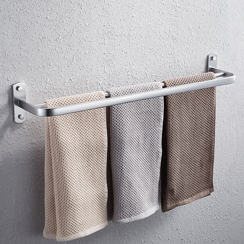 7-Piece Modern Bathroom Accessory Set with Bathe Shelf/Towel Bar/Paper Holder & Robe Hook