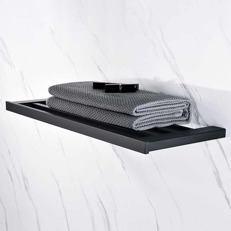 5-Piece Modernism Bath Hardware Set in Stainless Steel Matte Black