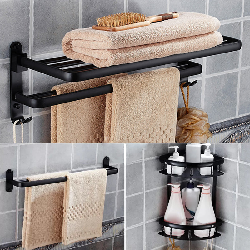 Modern Bathroom Accessories Hardware Set Black Accessories Hardware Set