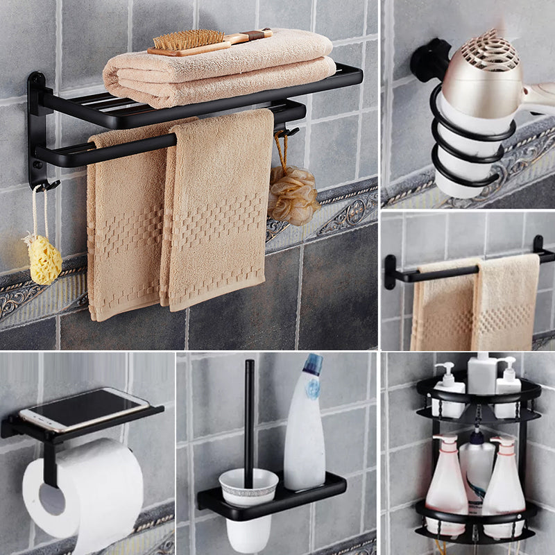 Modern Bathroom Accessories Hardware Set Black Accessories Hardware Set