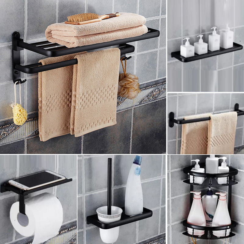 Modern Bathroom Accessories Hardware Set Black Accessories Hardware Set
